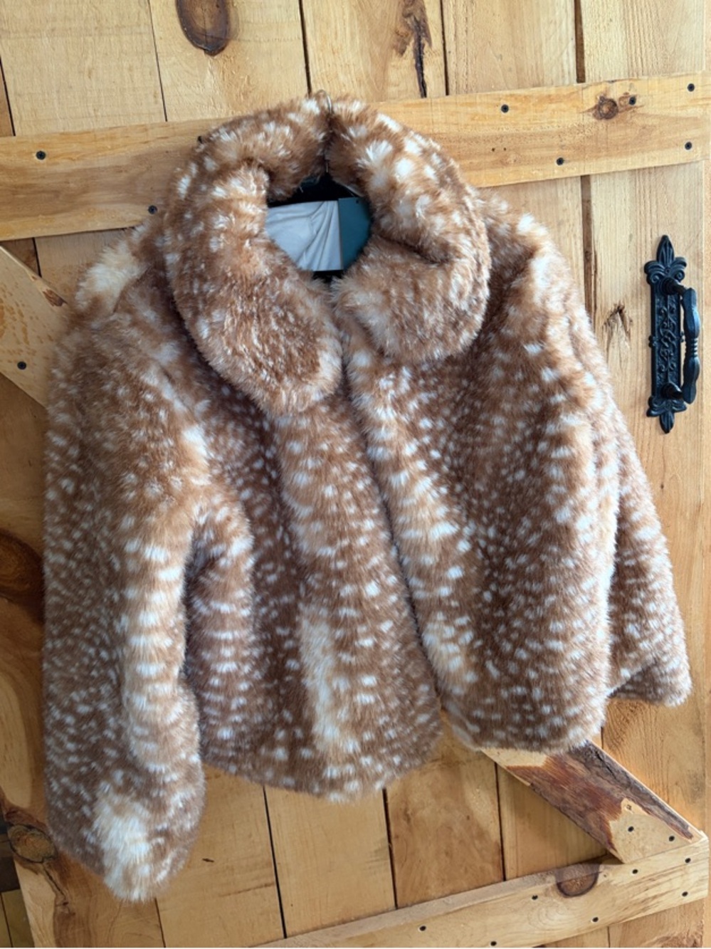 Target Brown & White Faux Fur Teddy Jacket
